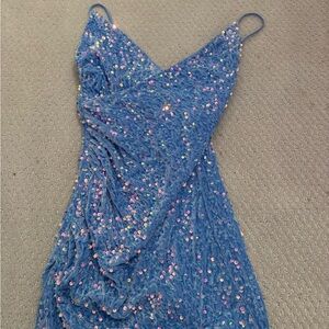 Lucy in the Sky Light Blue Sequin Dress